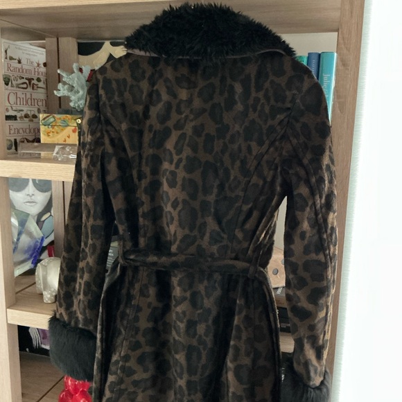 INC International Concepts Black Teddy Jacket with Plush Faux Fur - Picture 4 of 8